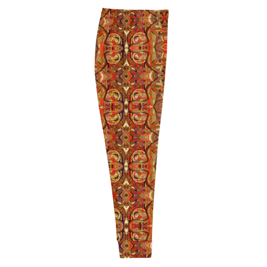 Hand Made, Print on Demand, Apparel & Accessories > Clothing > Activewear, Joggers, Sweatpants, River Jade Smithy, RJS, Travis Huffaker, RJSTH, 70% polyester, 27% cotton, 3% elastane, Slim fit, Cuffed legs, pockets, Elastic waistband, drawstring, Pure Candy Collection, GNHV8.2.1, orange, plum, hammered, copper, jewel, side