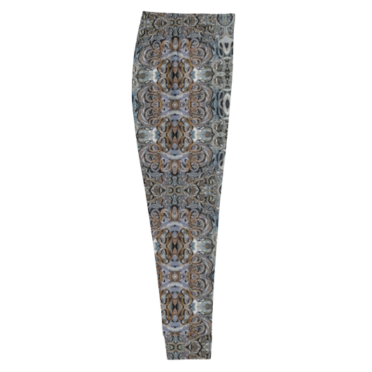Hand Made, Print on Demand, Apparel & Accessories > Clothing > Activewear, Joggers, Sweatpants, River Jade Smithy, RJS, Travis Huffaker, RJSTH, 70% polyester, 27% cotton, 3% elastane, Slim fit, Cuffed legs, pockets, Elastic waistband, drawstring, Grail Night Hoard Virtus 8, GNHV8.5, smithed, jeweled, copper, patina, side