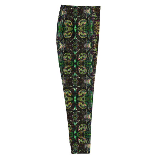 Hand Made, Print on Demand, Apparel & Accessories > Clothing > Activewear, Joggers, Sweatpants, River Jade Smithy, RJS, Travis Huffaker, RJSTH, 70% polyester, 27% cotton, 3% elastane, Slim fit, Cuffed legs, pockets, Elastic waistband, drawstring, Pure Candy Logo Collection Purple, GNHV8.2.1, Purple, green, tan, copper, patina, jeweled, smith, art, side