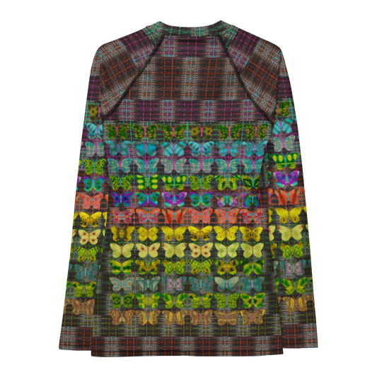 Rash Guard (Her/Muliebris)(Butterfly Glade Tree Link Pride Stripes) RJSTHS2022 RJS