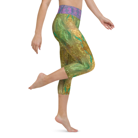 Yoga Capri Leggings (Her/Muliebris) RJSTH@Fabric#6 RJSTHS2021 RJS