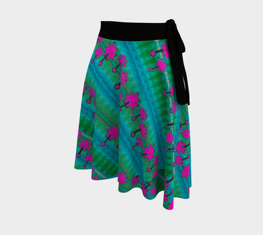 Wrap Skirt (Her/Muliebris)(Grail Night Flower Pink Logo) RJSTH@Fabric#8 RJSTHW2024 RJS