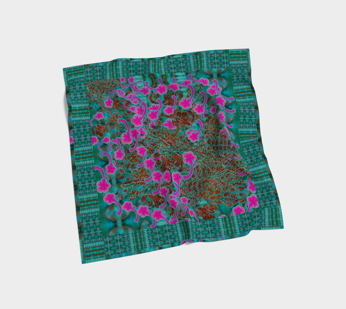 Silk Art Scarf (Vitta Serica Artis)(WindSong Flower) RJSTH@Fabric#8 RJSTHS2026 RJS