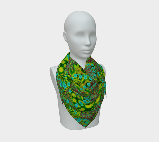 Silk Art Scarf (Vitta Serica Artis)(WindSong Flower) RJSTH@Fabric#10 RJSTHS2026 RJS