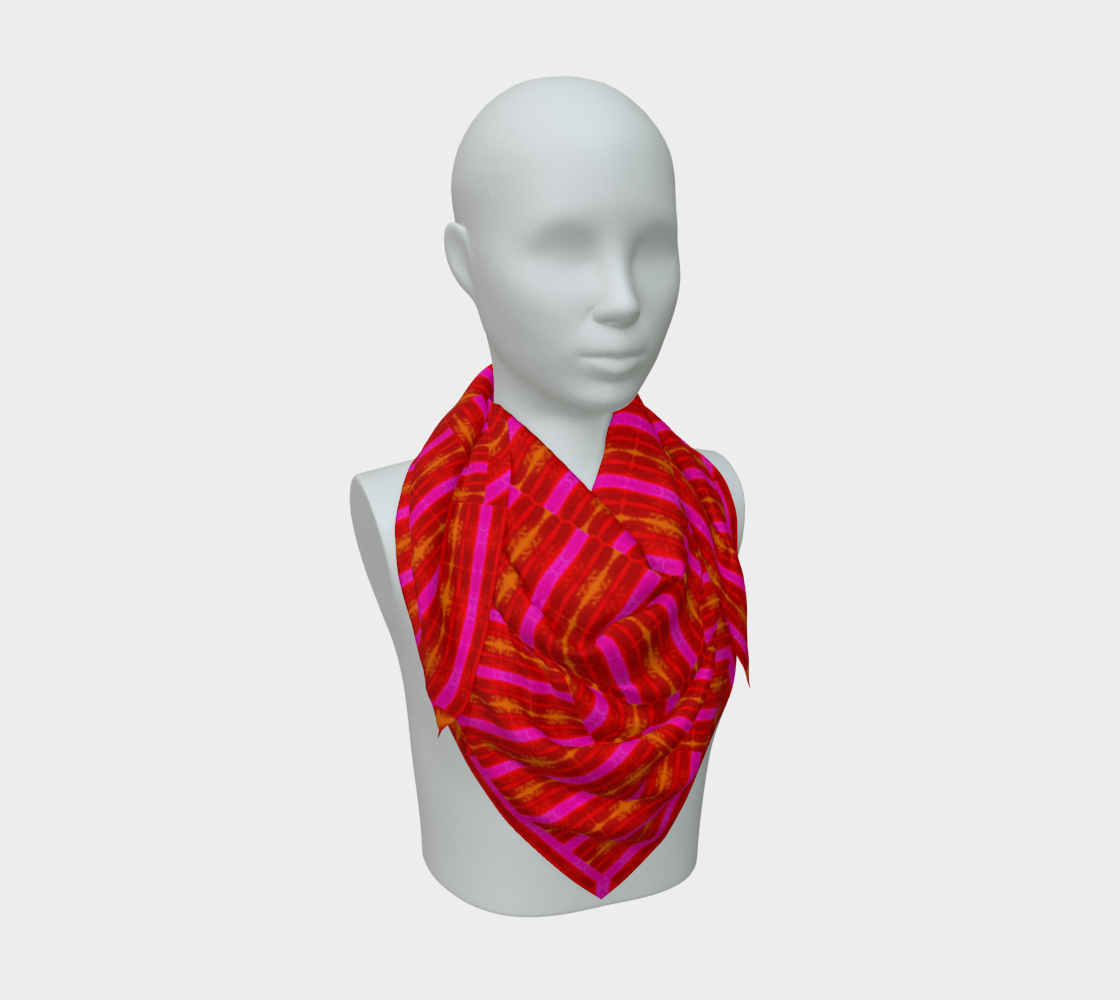Silk Art Scarf (Vitta Serica Artis)(Rind Link Pink Logo) RJSTH@Fabric#7 RJSTHW2026 RJS