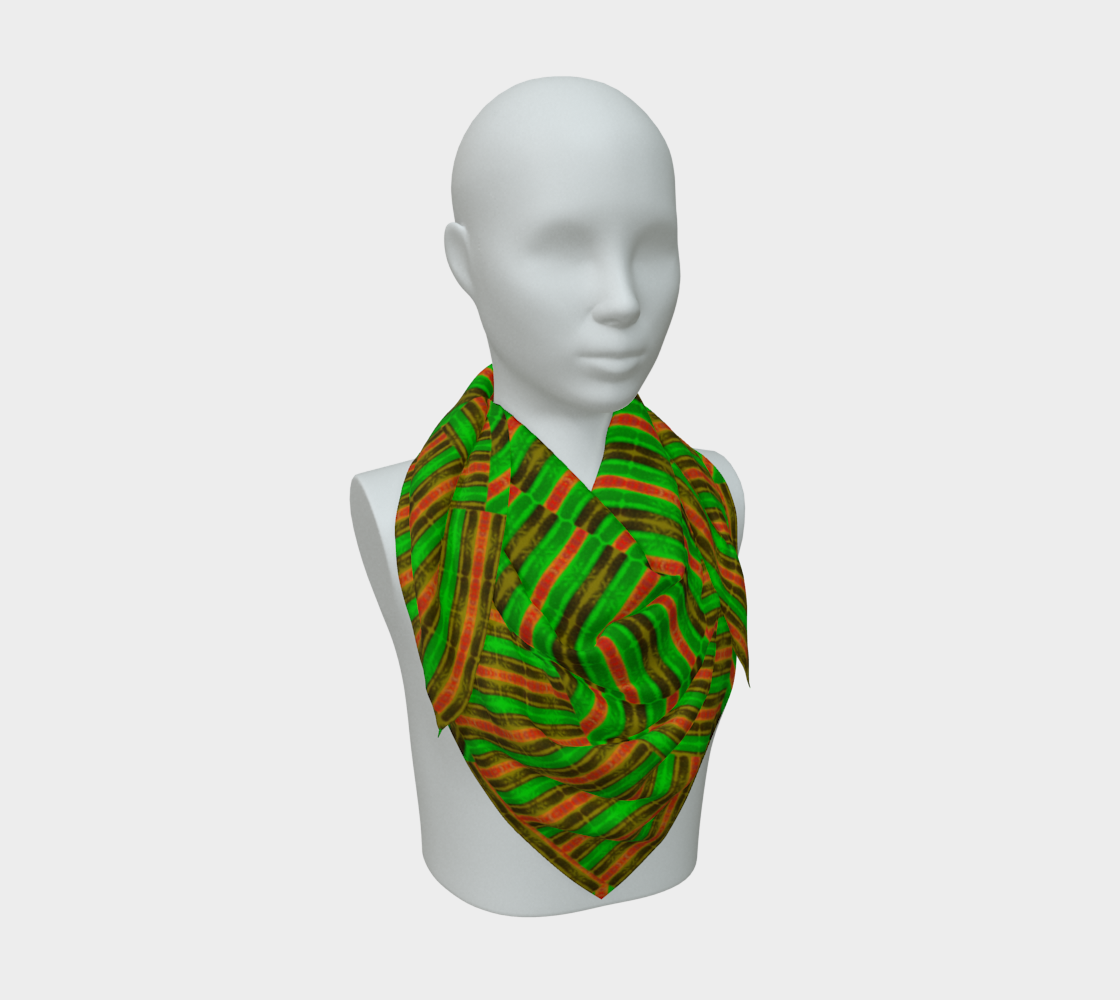 Silk Art Scarf (Vitta Serica Artis)(Rind Links Orange Logo) RJSTH@Fabric#1 RJSTHW2026 RJS