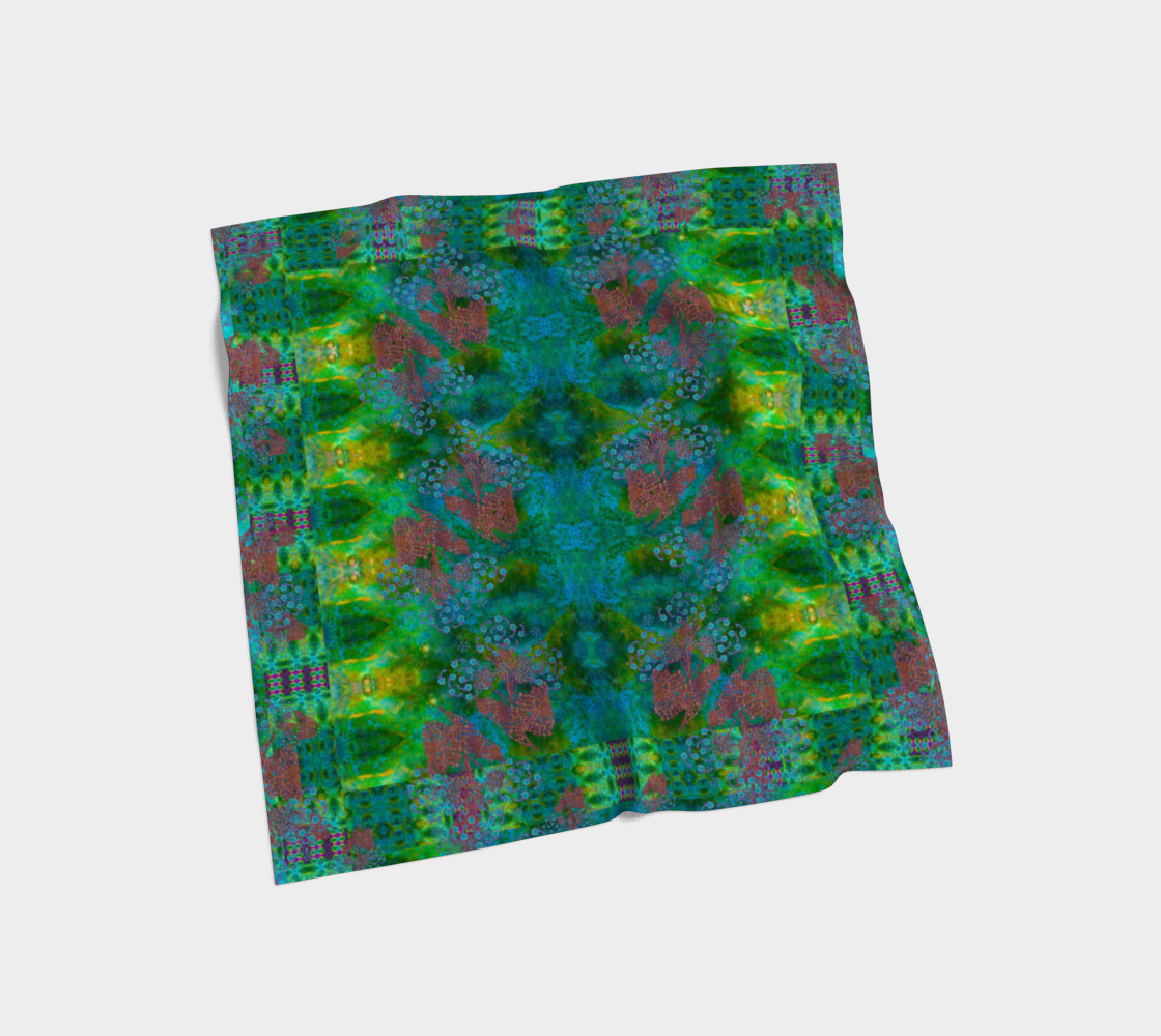 Silk Art Scarf (Vitta Serica Artis)(WindSong Flower) RJSTH@Fabric#11 RJSTHS2026 RJS