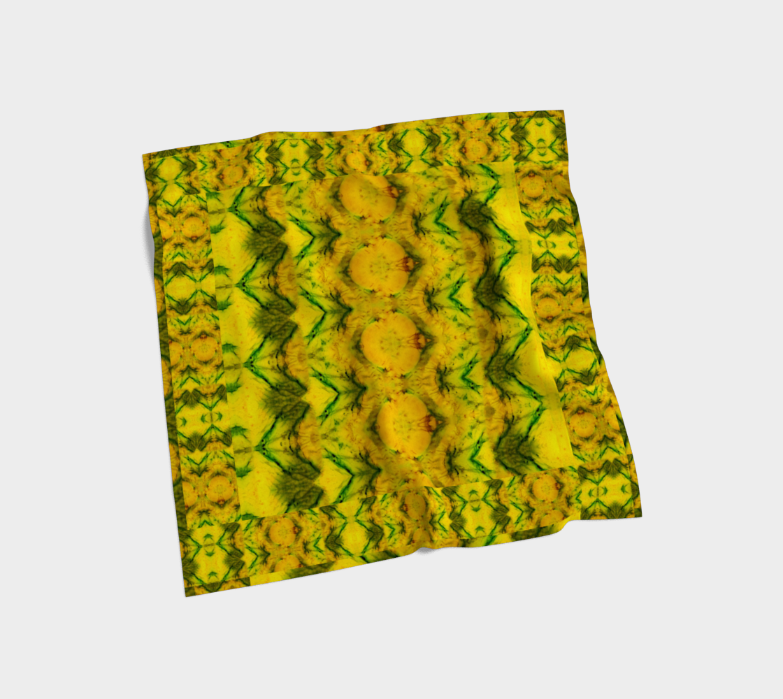 Silk Art Scarf (Vitta Serica Artis)(WindSong Flower Planck) RJSTH@Fabric#1 RJSTHS2026 RJS