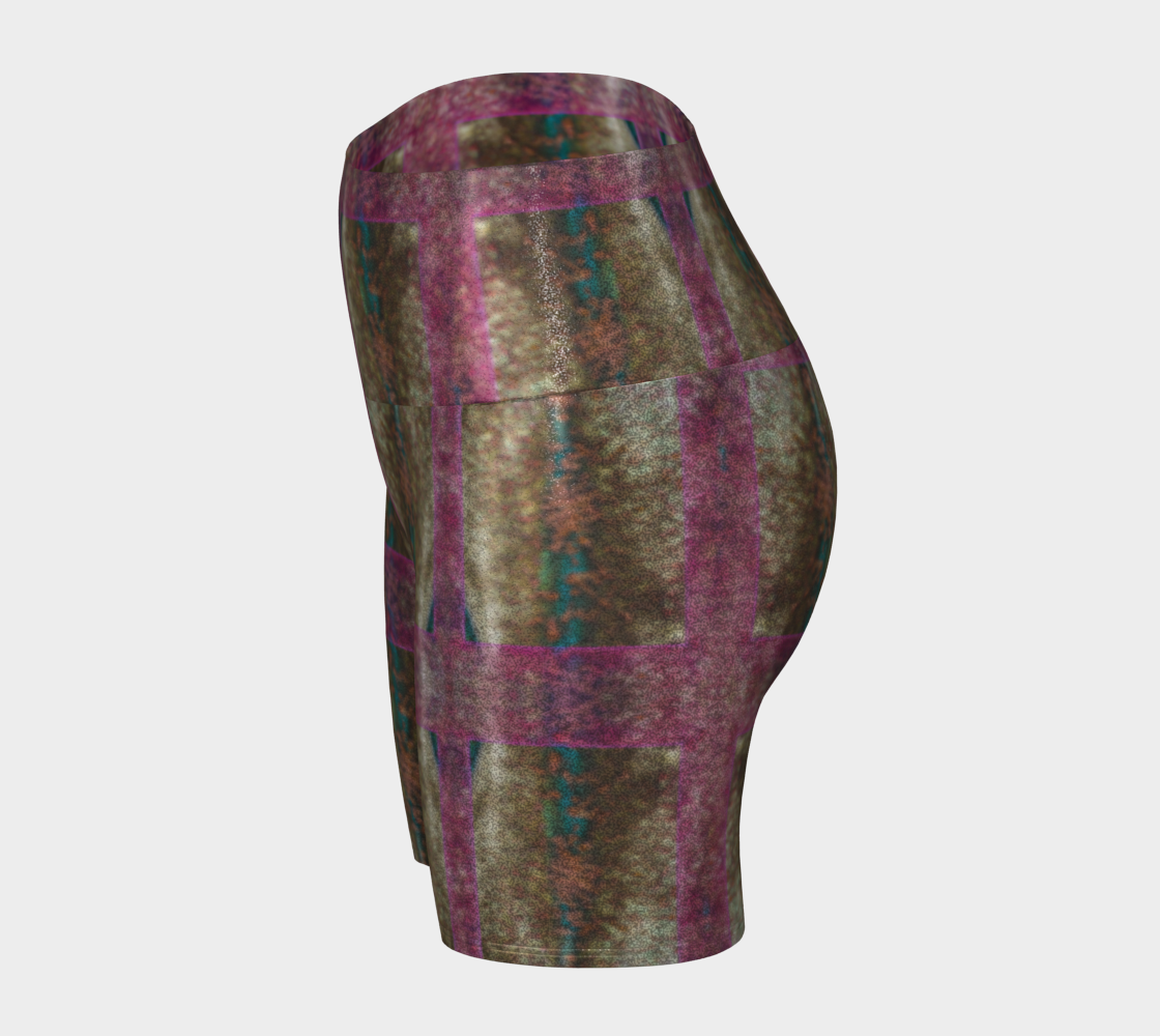 Glitter Yoga Shorts (Muliebris/Virilis)(Chrysalis Cohort) RJSTH@Fabric#6/Pink RJSTHs2024 RJS