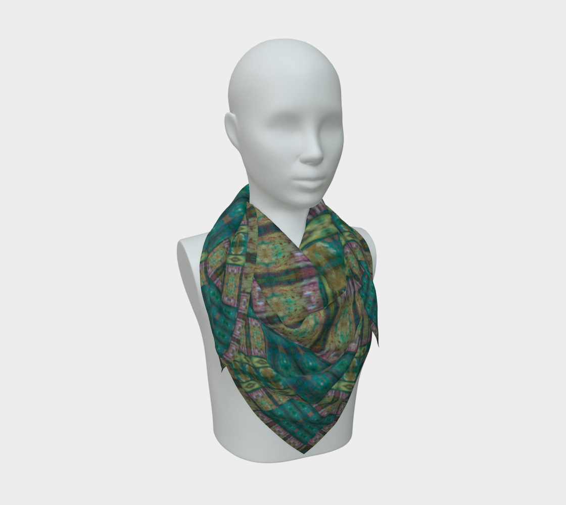 Silk Art Scarf (Vitta Serica Artis)(WindSong Flower Planck) RJSTH@Fabric#4 RJSTHS2026 RJS