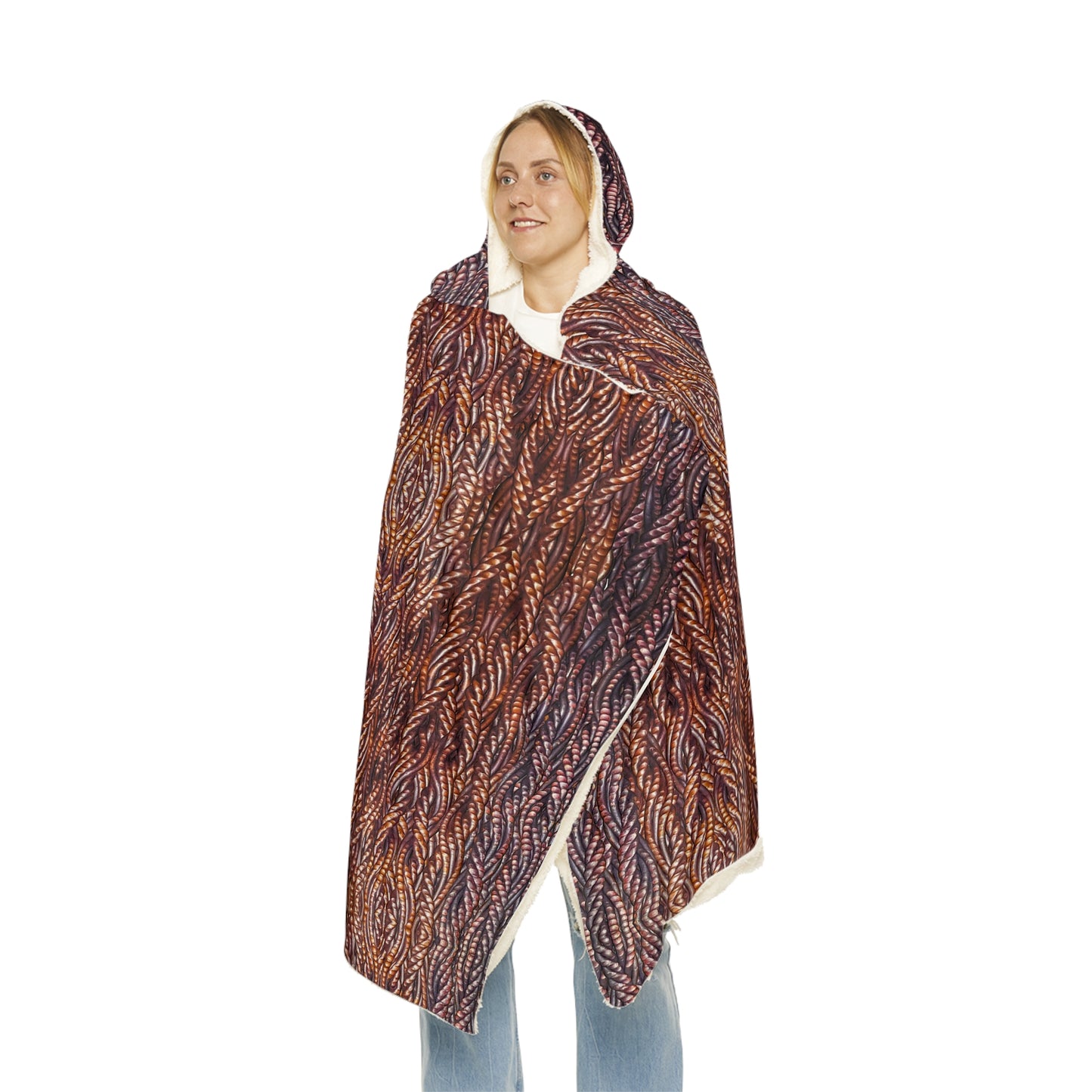 Hooded Snuggle Blanket (Grail Hearth Core Copper Fabric) RJSTHw2023 RJS