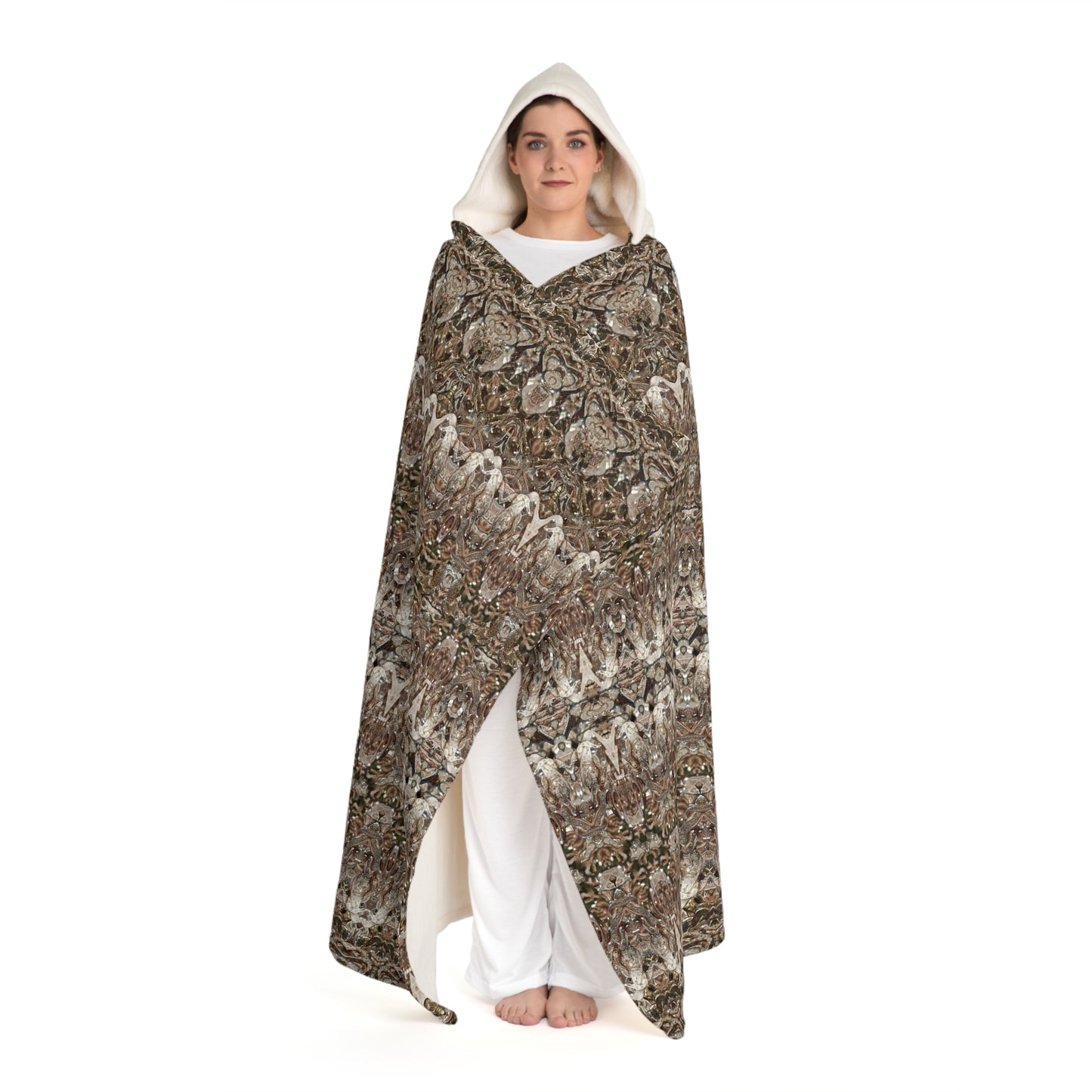 Cream Hooded Sherpa Fleece Blanket (Samhain Dream Thaw 12 of 15 Duodecim  ex Quindecim) RJSTHw2023 RJS