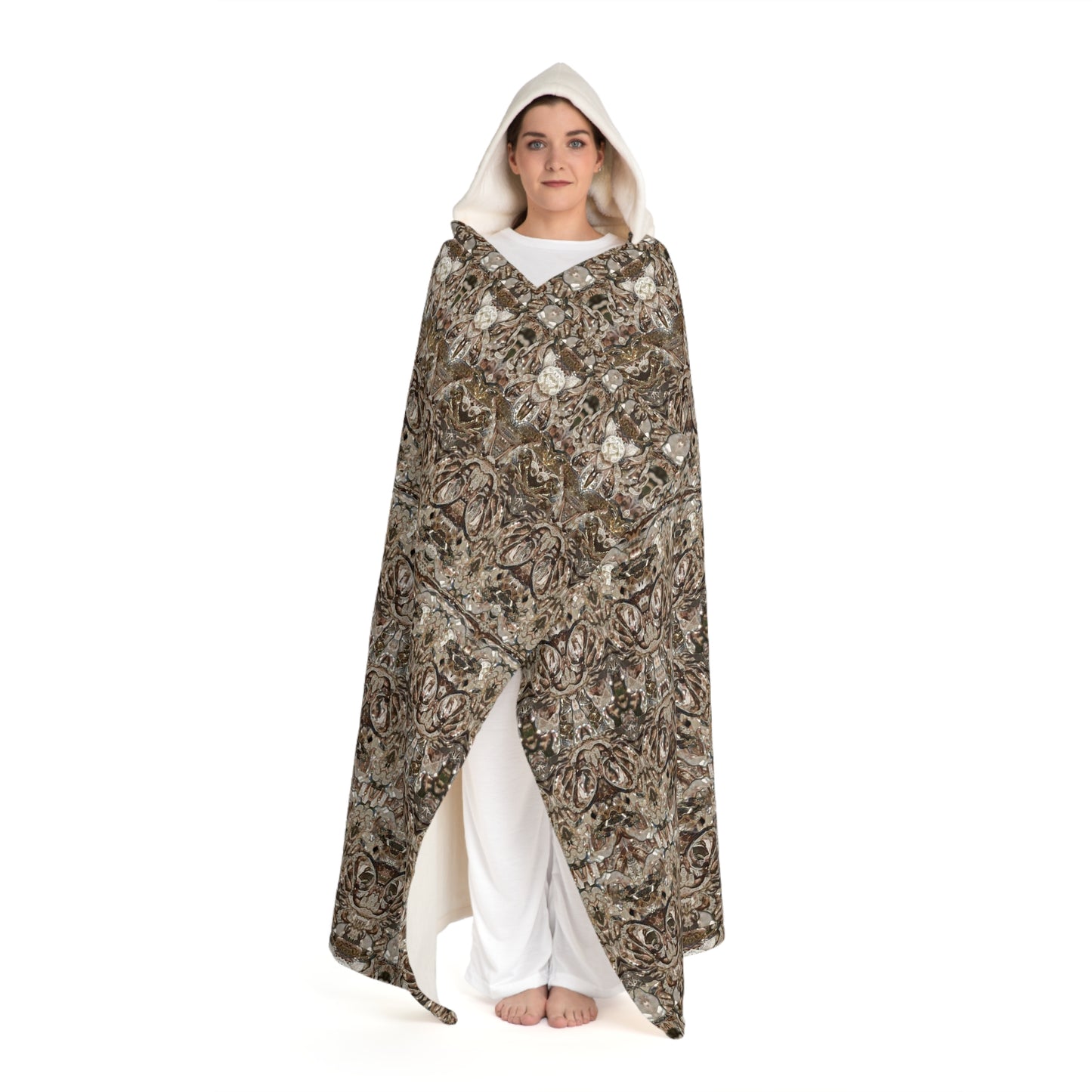 Cream Hooded Sherpa Fleece Blanket (Samhain Dream Thaw 8 of 15 Octo ex Quindecim) RJSTHw2023 RJS