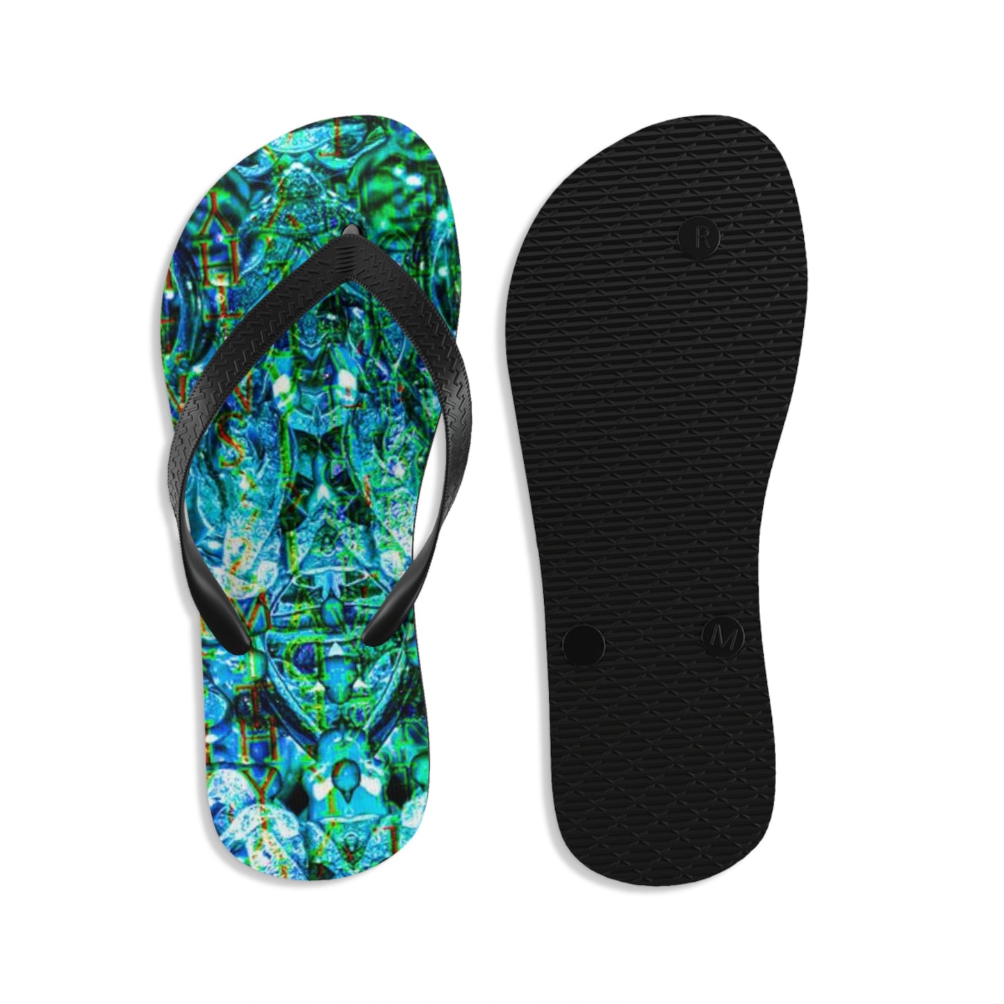 Flip-Flops (Unisex)(Samhain Dream Thaw 12 & Blue Logo@Alchemic) RJSTHs2023 RJS