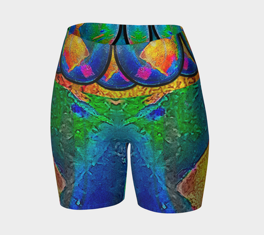 Glitter Yoga Shorts (Muliebris/Virilis)(Opal Skies Cantus Primus) RJSTHs2024 RJS