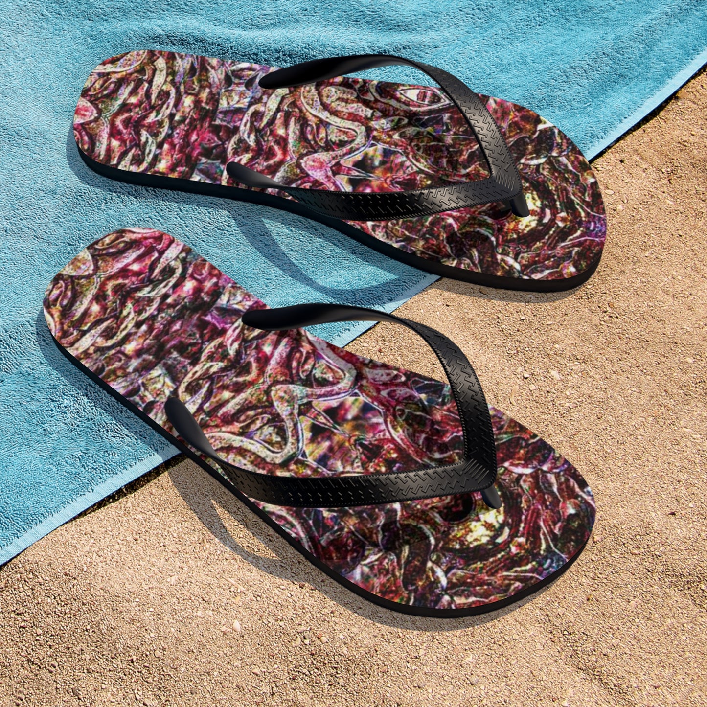 Flip-Flops (Unisex)(Samhain Dream Thaw 14 & Purple Logo@Alchemic) RJSTHs2023 RJS