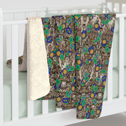 Caeli Opali Cantus Primus Sherpa Fleece Blanket (Samhain Dream Thaw 4 of 15 Quattuor ex Quindecim) RJSTHS2025 RJS