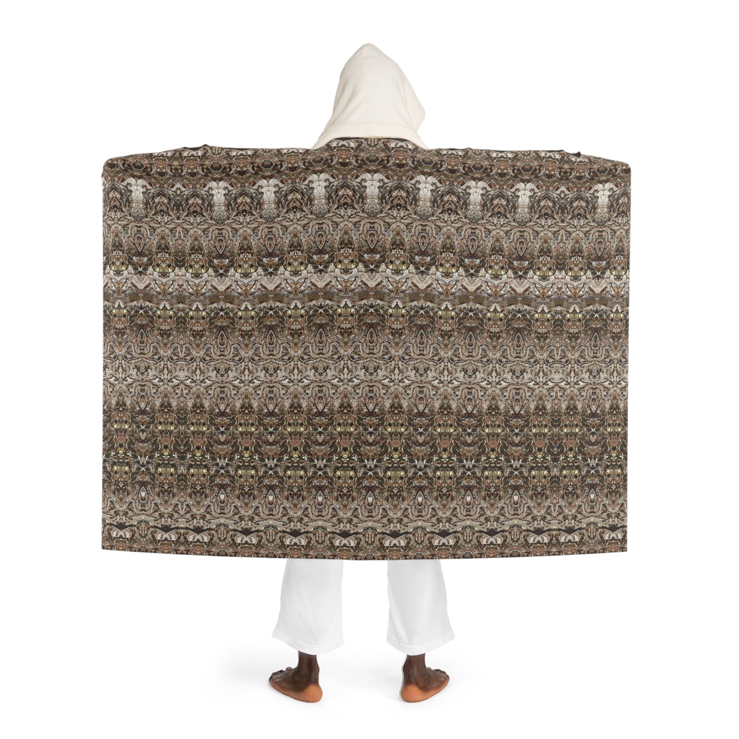 Cream Hooded Sherpa Fleece Blanket (Samhain Dream Thaw 1 of 15 Unus ex Quindecim) RJSTHw2023 RJS