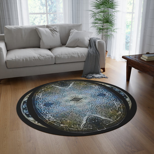 Circular Rug (Opal Skies Cantus Primus "Lūminōsitās") RJSTHs2025 RJS