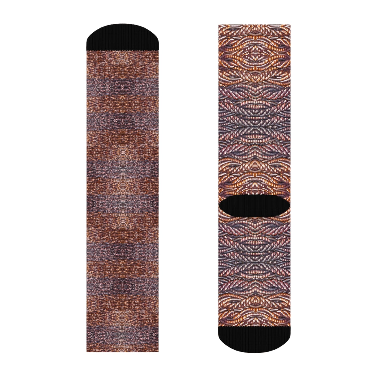 Crew Socks (Unisex)(Grail Hearth Core Copper Fabric) RJSTHw2023 RJS