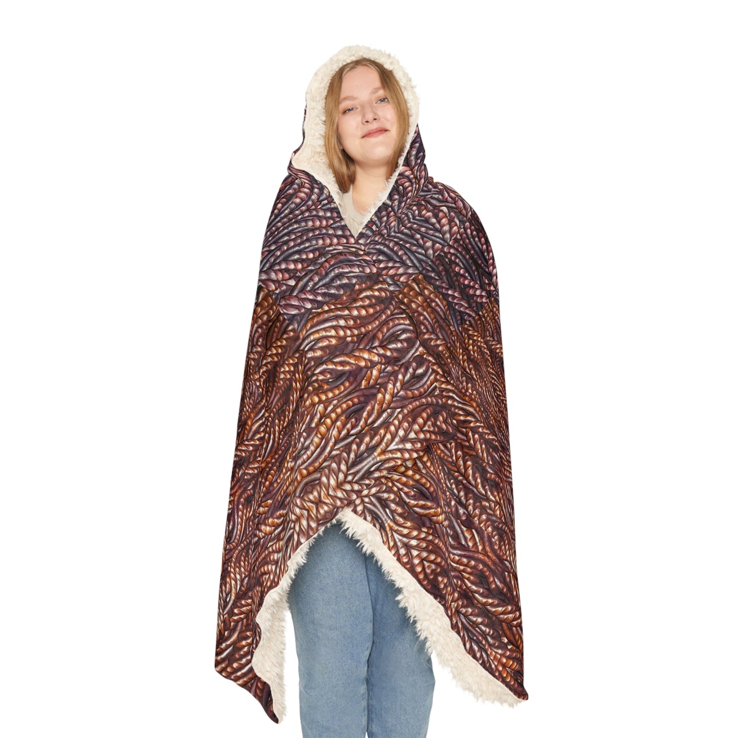 Hooded Snuggle Blanket (Grail Hearth Core Copper Fabric) RJSTHw2023 RJS