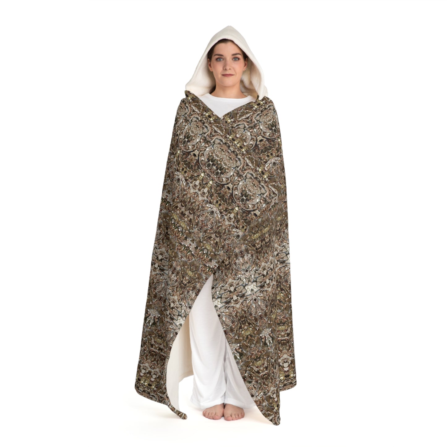 Cream Hooded Sherpa Fleece Blanket (Samhain Dream Thaw 5 of 15 Quinque ex Quindecim) RJSTHw2023 RJS