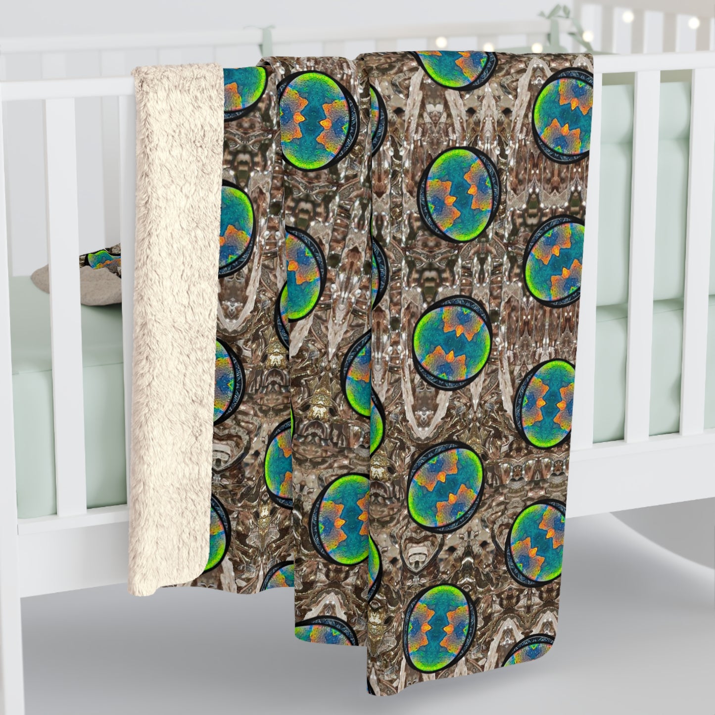 Caeli Opali Cantus Primus Sherpa Fleece Blanket (Samhain Dream Thaw 11 of 15 Undecim ex Quindecim) RJSTHS2025 RJS