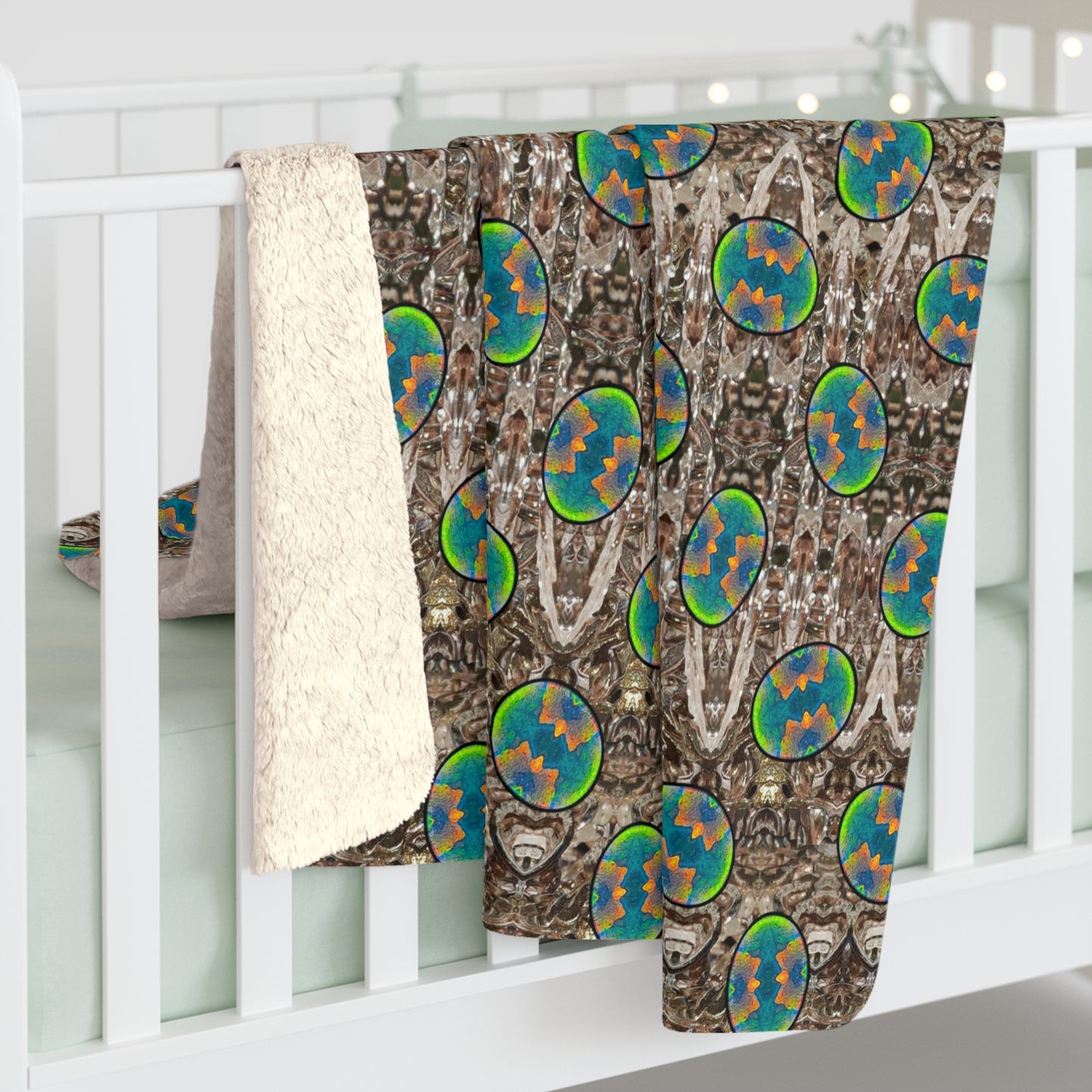 Caeli Opali Cantus Primus Sherpa Fleece Blanket (Samhain Dream Thaw 11 of 15 Undecim ex Quindecim) RJSTHS2025 RJS