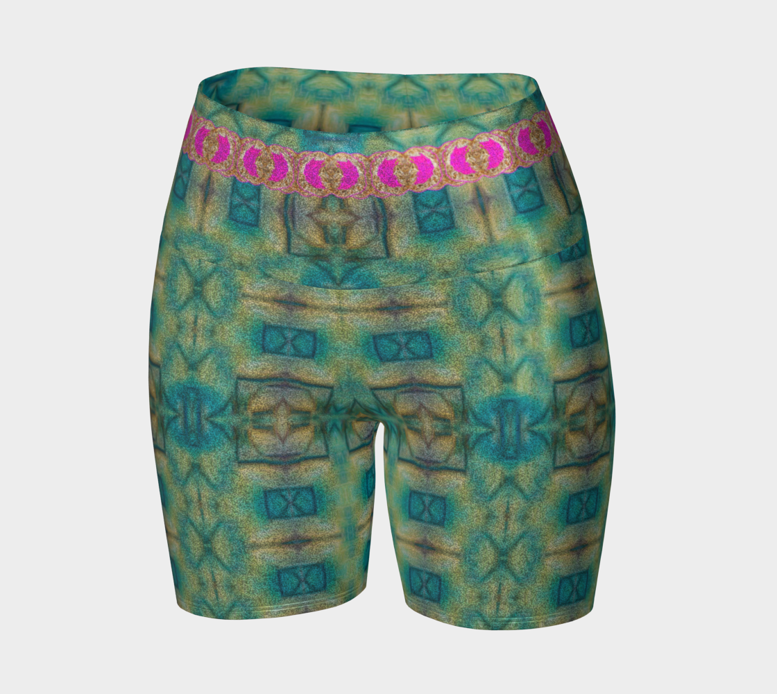 Glitter Yoga Shorts (Muliebris/Virilis)(Ouroboros Smith Butterfly) RJSTH@Fabric#9 RJSTHs2024 RJS