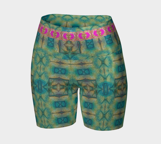 Glitter Yoga Shorts (Muliebris/Virilis)(Ouroboros Smith Butterfly) RJSTH@Fabric#9 RJSTHs2024 RJS