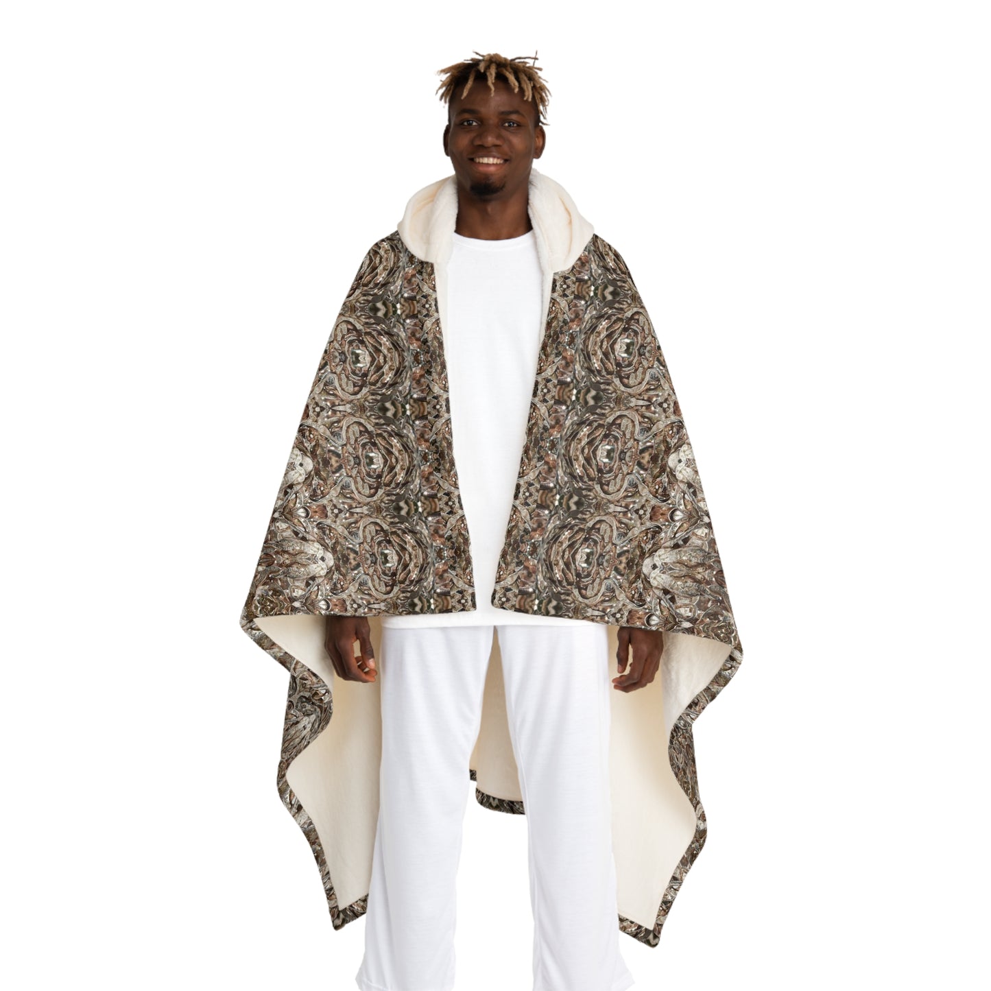Cream Hooded Sherpa Fleece Blanket (Samhain Dream Thaw 10 of 15 Decem ex Quindecim) RJSTHw2023 RJS