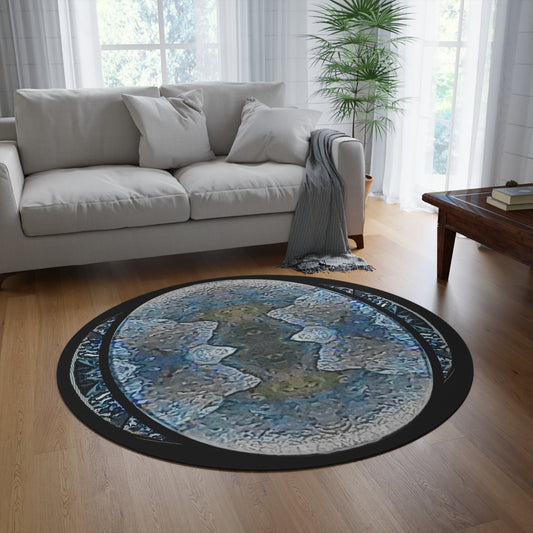 Circular Rug (Opal Skies Cantus Primus "Lūminōsitās") RJSTHs2025 RJS