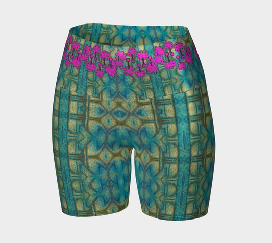 Glitter Yoga Shorts (Muliebris/Virilis)(Grail Night Flower) RJSTH@Fabric#9 RJSTHW2024 RJS