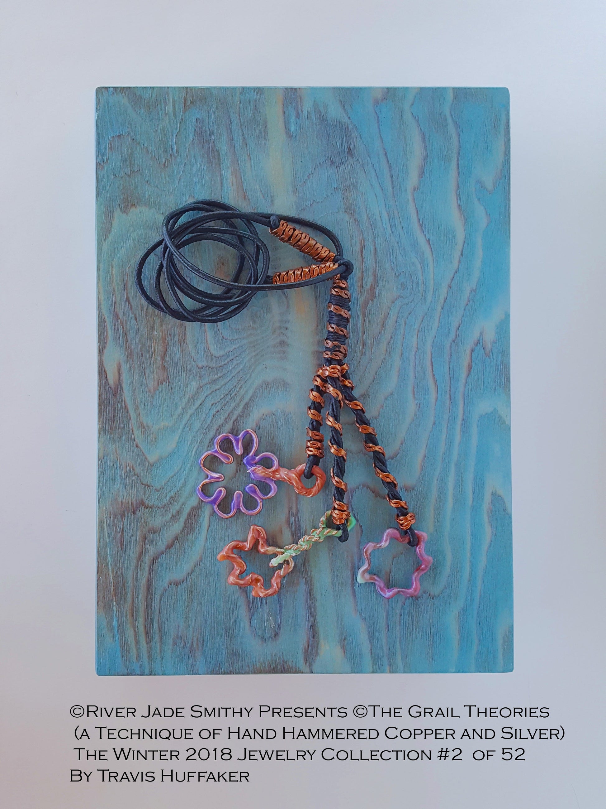 #2 of 52 ©The Grail Theories  (a technique of Hand Hammered Copper and Silver) River Jade Smithy