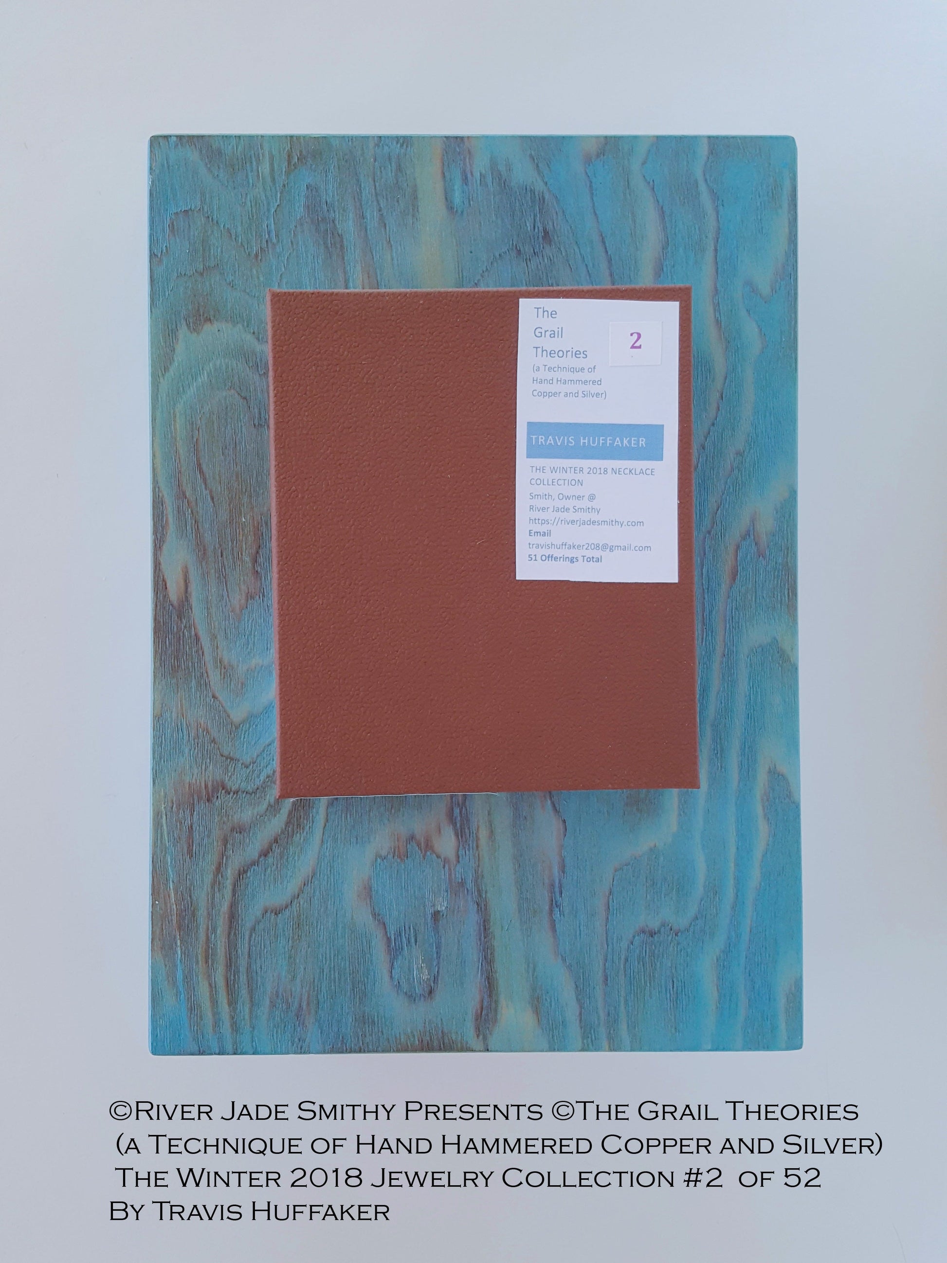 #2 of 52 ©The Grail Theories  (a technique of Hand Hammered Copper and Silver) River Jade Smithy