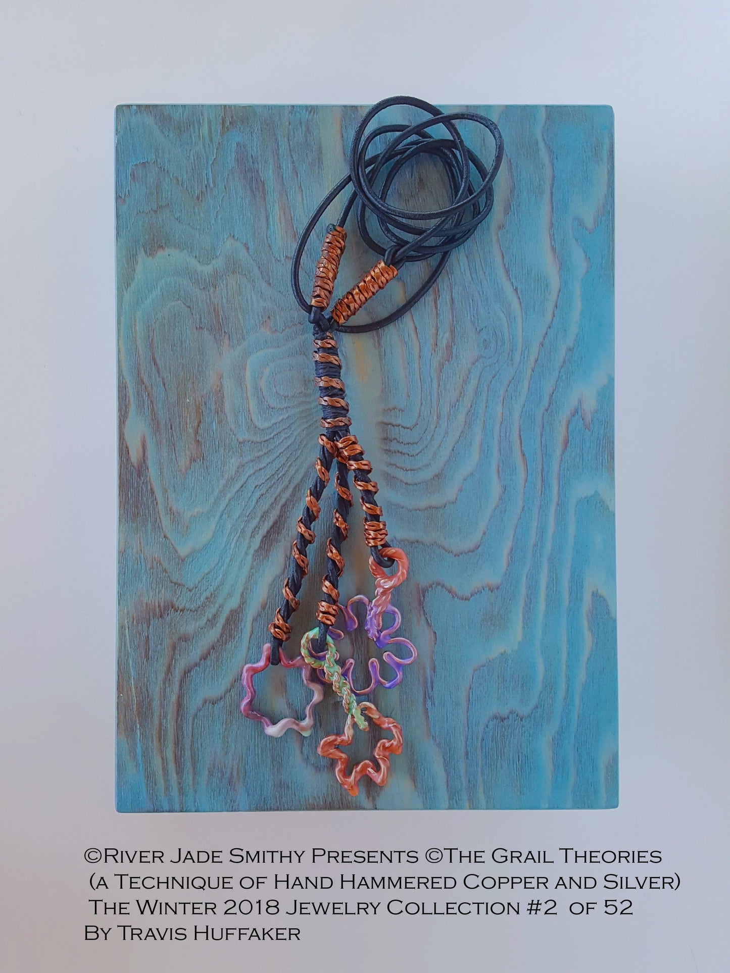 #2 of 52 ©The Grail Theories  (a technique of Hand Hammered Copper and Silver) River Jade Smithy