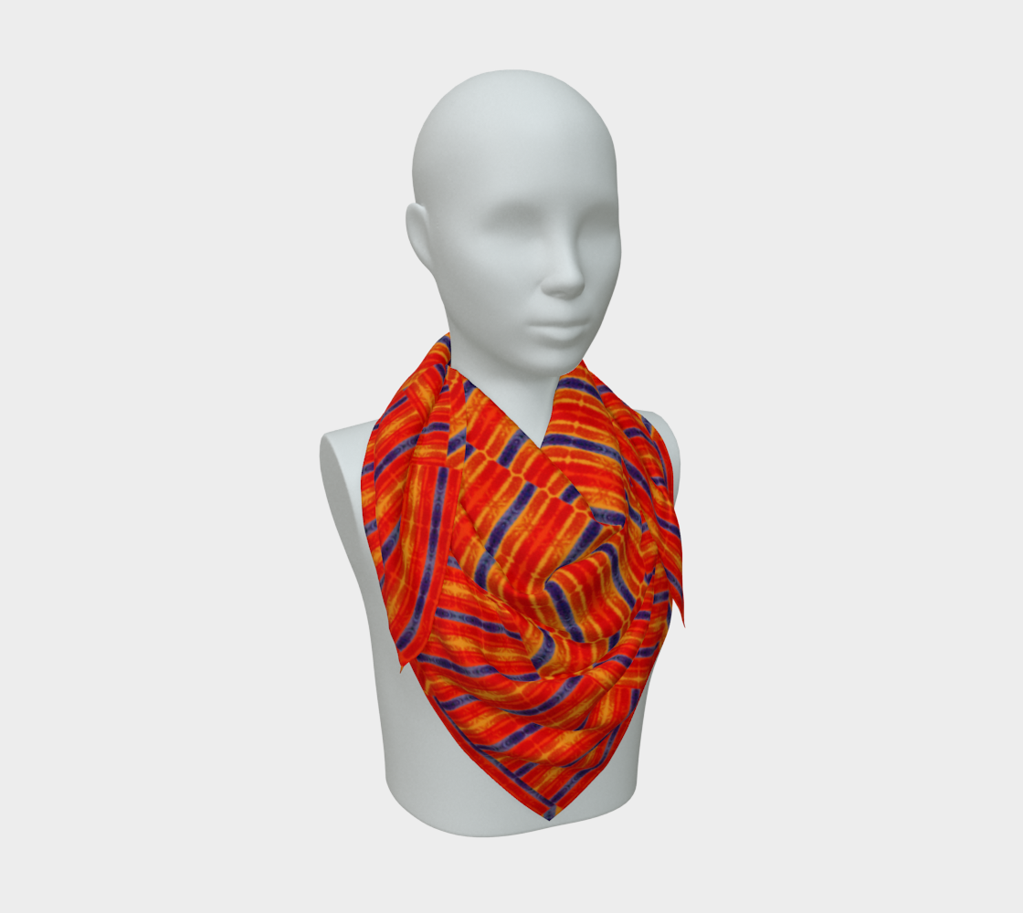 Silk Art Scarf (Vitta Serica Artis)(Rind Links Purple Logo) RJSTH@Fabric#6 RJSTHW2026 RJS