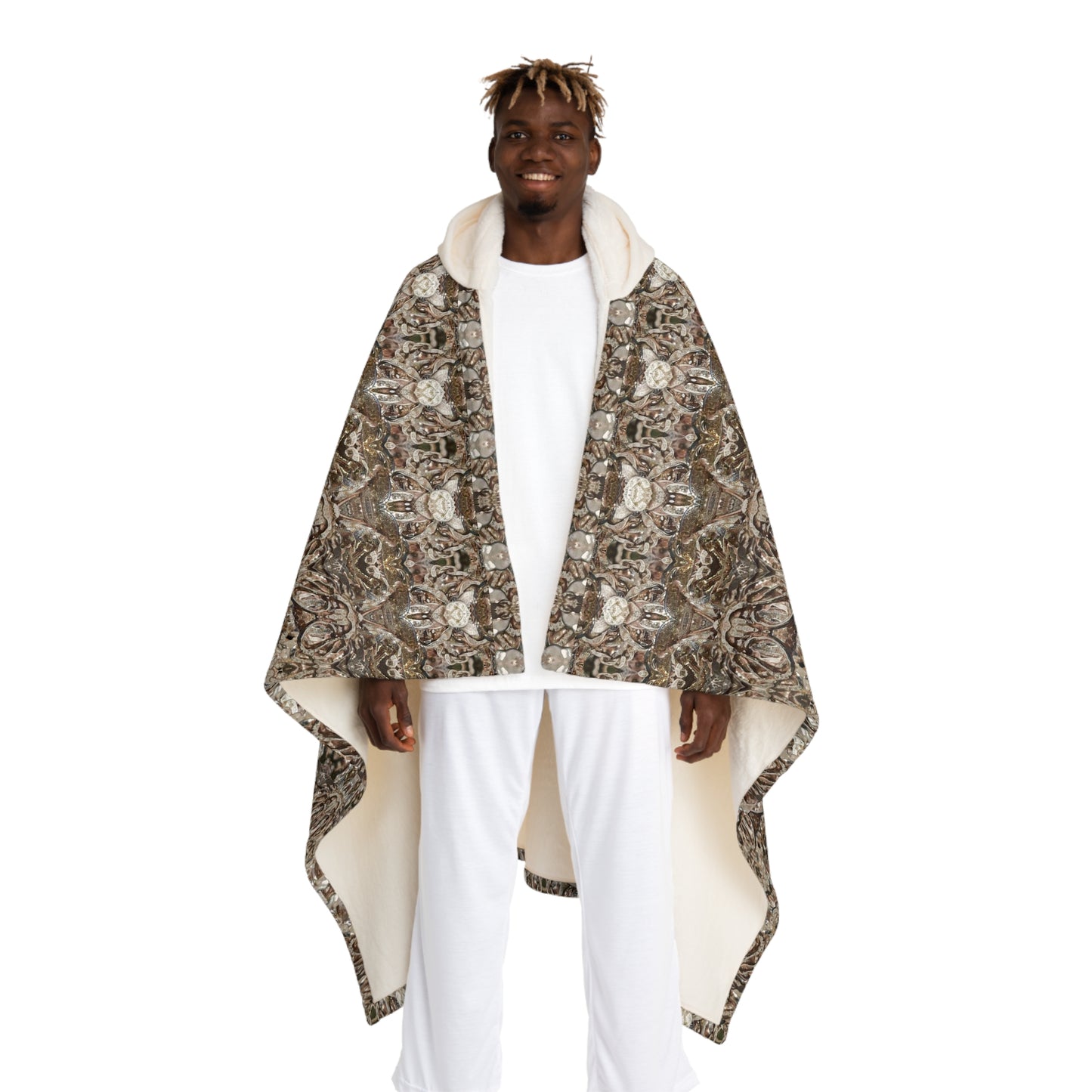 Cream Hooded Sherpa Fleece Blanket (Samhain Dream Thaw 8 of 15 Octo ex Quindecim) RJSTHw2023 RJS