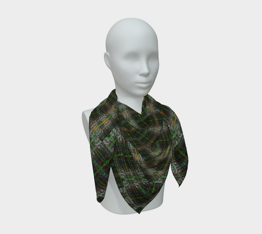 Silk Art Scarf (Vitta Serica Artis)(Rind#3 Tree Link Orange Logo) RJSTH@Fabric#3 RJSTHW2026 RJS