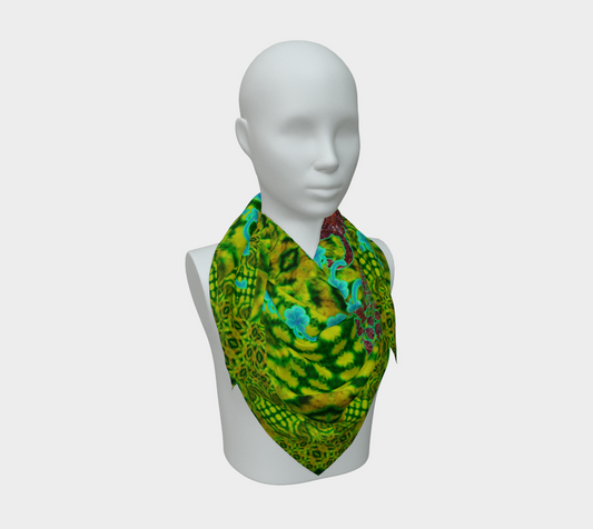 Silk Art Scarf (Vitta Serica Artis)(WindSong Flower) RJSTH@Fabric#10 RJSTHS2026 RJS