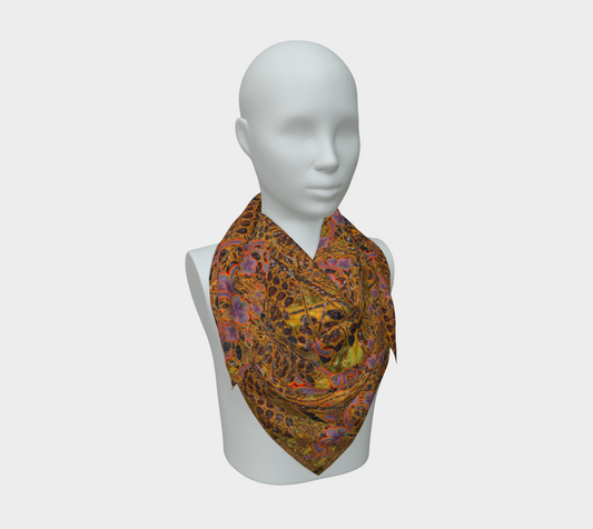 Silk Art Scarf (Vitta Serica Artis)(WindSong Flower) RJSTH@Fabric#6 RJSTHS2026 RJS