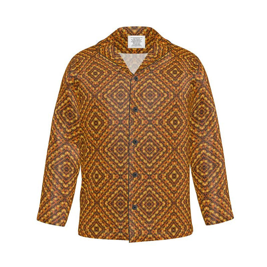 Luxury Pajama Shirt (His/Virilis)(Sugar Stick Twirl (Elder Gift) Orange Logo@Alchemic) RJSTHs2025 RJS