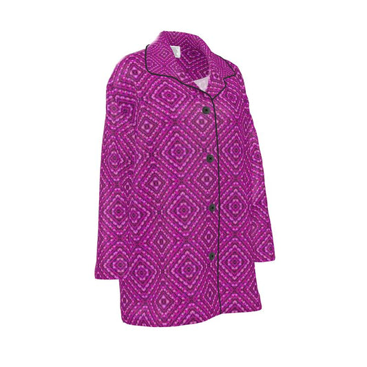 Luxury Pajama Shirt (Her/Muliebris)(Sugar Stick Twirl (Elder Gift) Pink Logo@Alchemic) RJSTHs2025 RJS