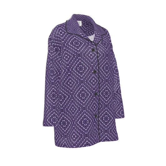 Luxury Pajama Shirt (Her/Muliebris)(Sugar Stick Twirl (Elder Gift) Purple Logo@Alchemic) RJSTHs2025 RJS