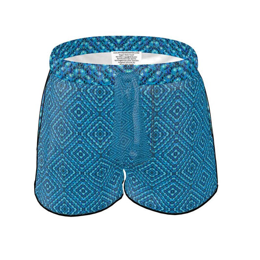 Luxury Pajama Shorts (Her/Muliebris)(Sugar Stick Twirl (Elder Gift) Blue Logo@Alchemic) RJSTHs2025 RJS