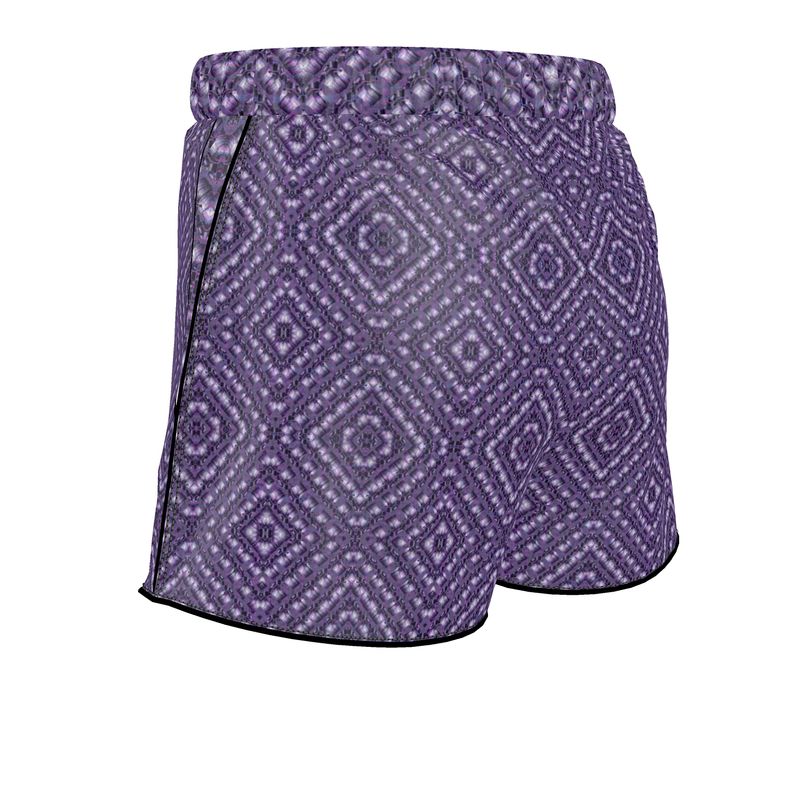 Luxury Pajama Shorts (Her/Muliebris)(Sugar Stick Twirl (Elder Gift) Purple Logo@Alchemic) RJSTHs2025 RJS