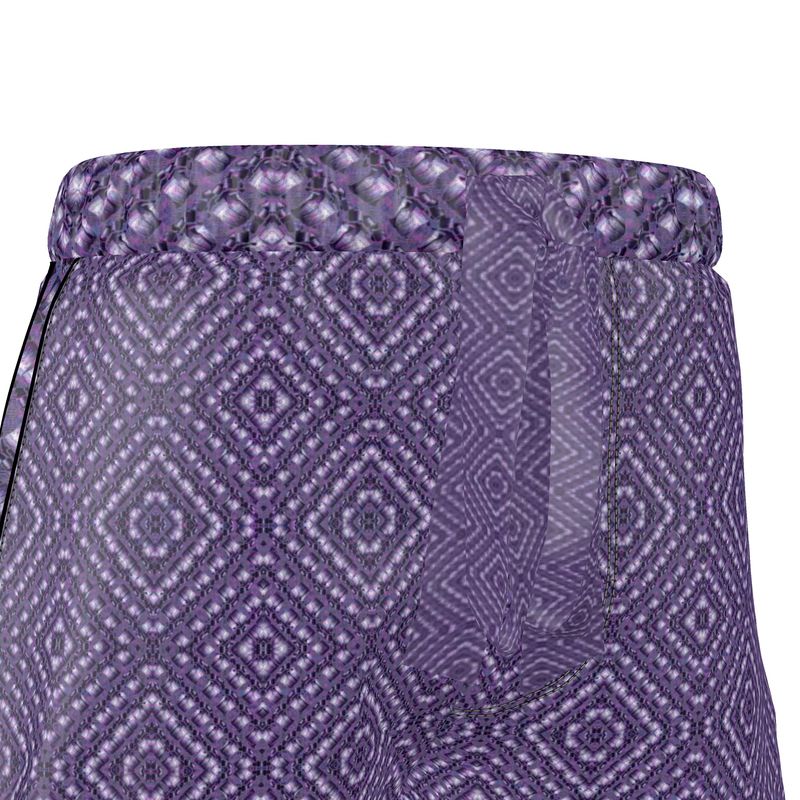 Luxury Pajama Shorts (Her/Muliebris)(Sugar Stick Twirl (Elder Gift) Purple Logo@Alchemic) RJSTHs2025 RJS