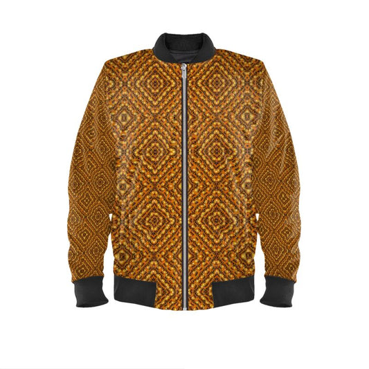 Reversible Silk Bomber Jacket (His/Virilis)(Sugar Stick Twirl (Elder Gift) Orange Logo@Alchemic) RJSTHs2025 RJS