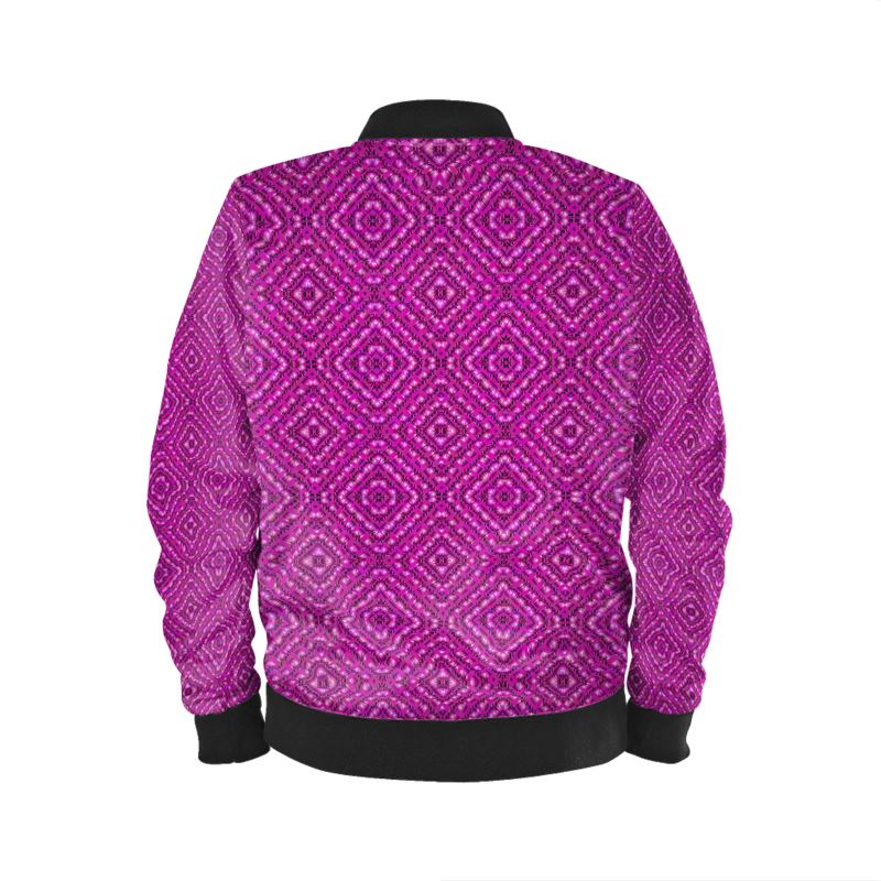 Reversible Silk Bomber Jacket (His/Virilis)(Sugar Stick Twirl (Elder Gift) Pink Logo@Alchemic) RJSTHs2025 RJS