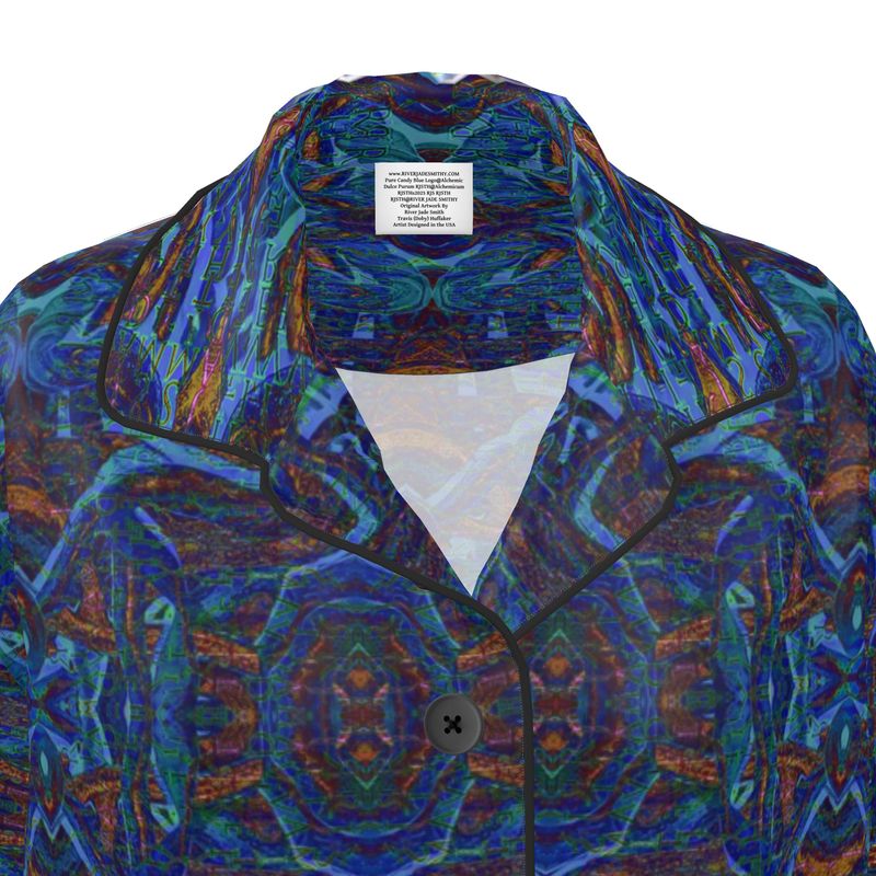 Luxury Pajama Shirt (Her/Muliebris)(Pure Candy Blue Logo@Alchemic) RJSTHs2025 RJS